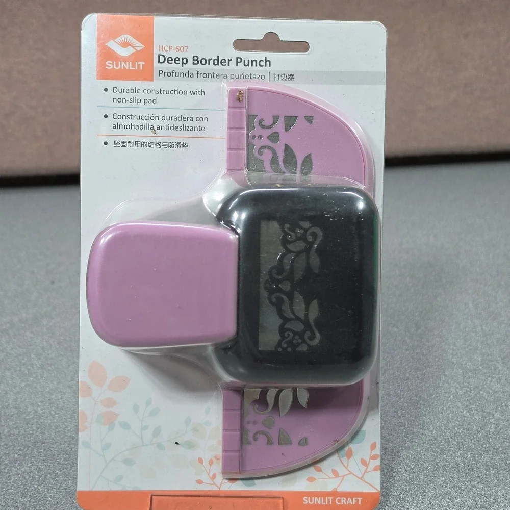 Sunlit Deep Border Punch HCP-607 New Filigree Scroll Paper Craft‎